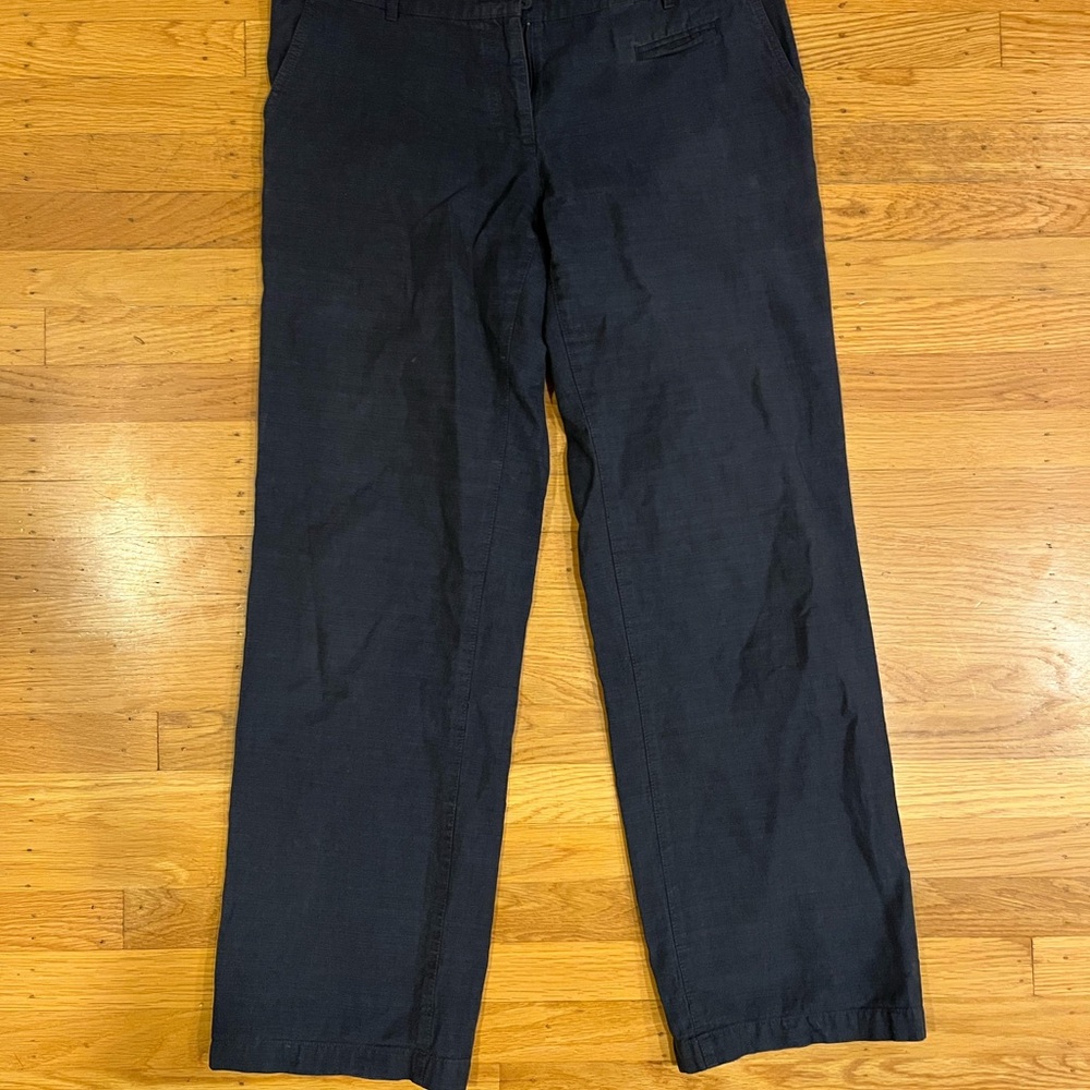 Eileen Fisher Navy Wide Leg Pants